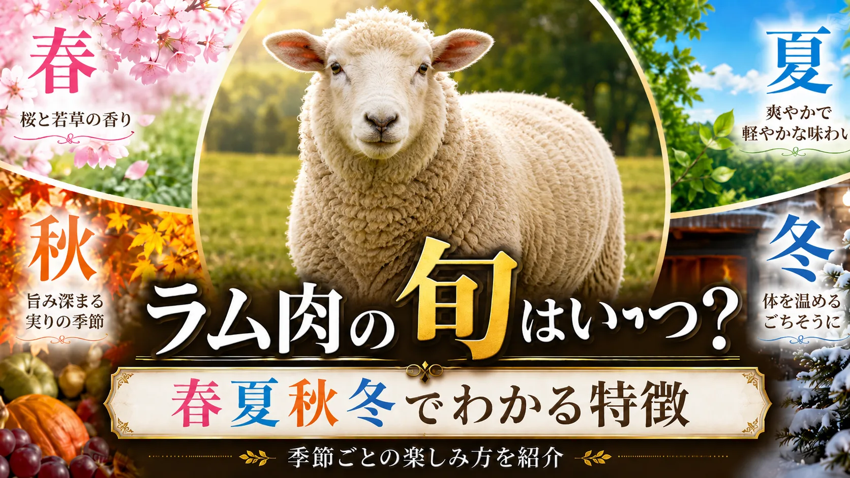 季節・旬のラム肉情報